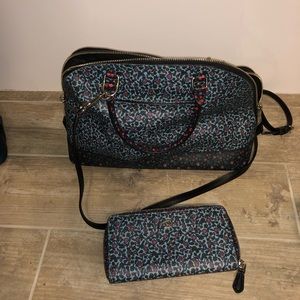 Coach Floral satchel and wallet